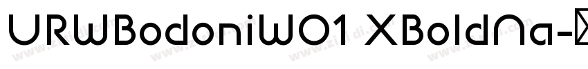 URWBodoniW01 XBoldNa字体转换